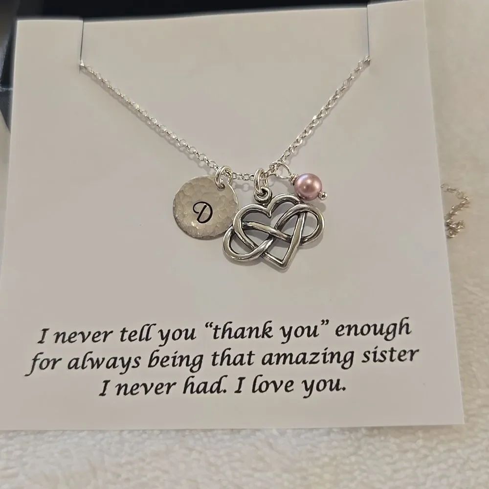 New Sterling Silver Necklace with Heart Pendant